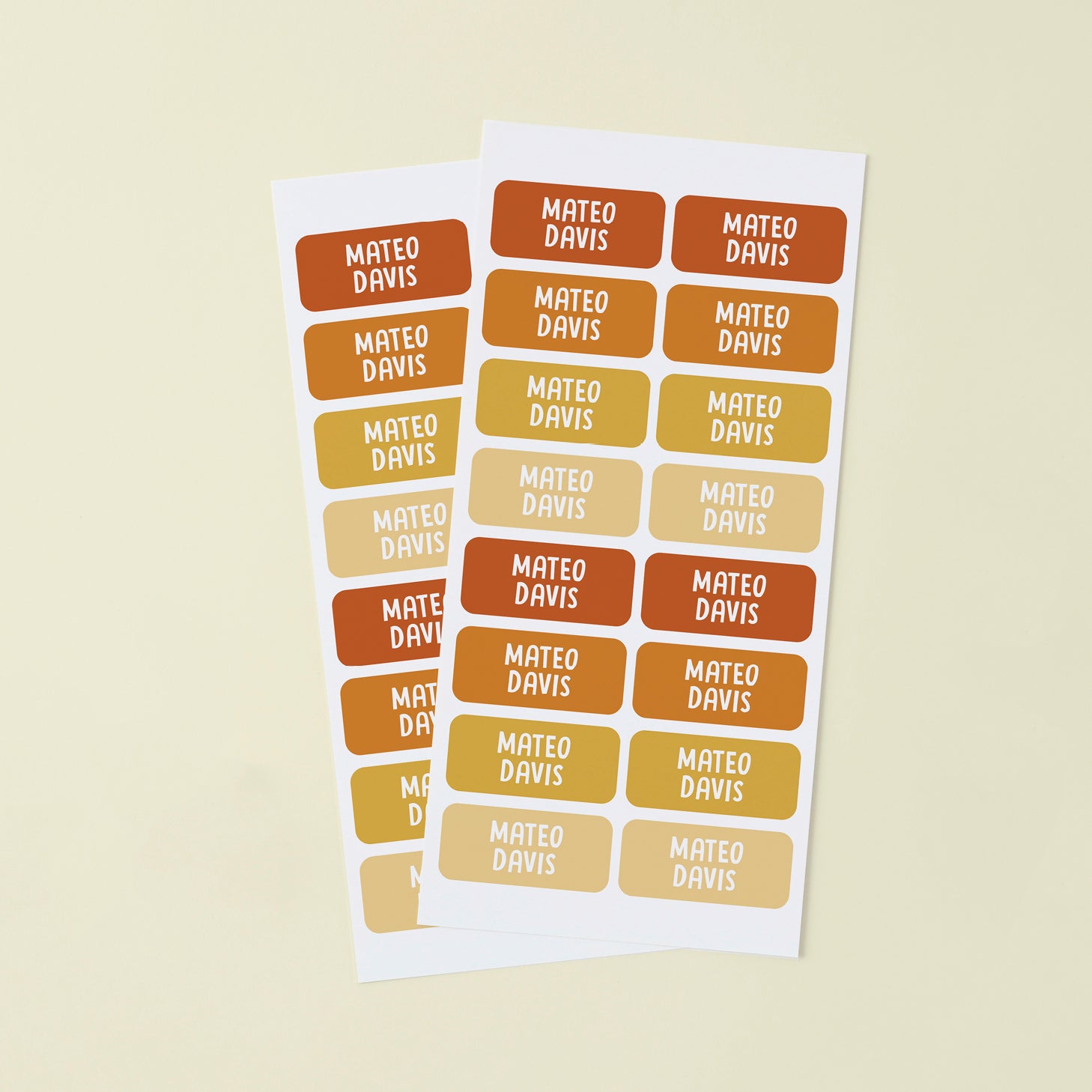 Medium Name Stickers 2 DLs
