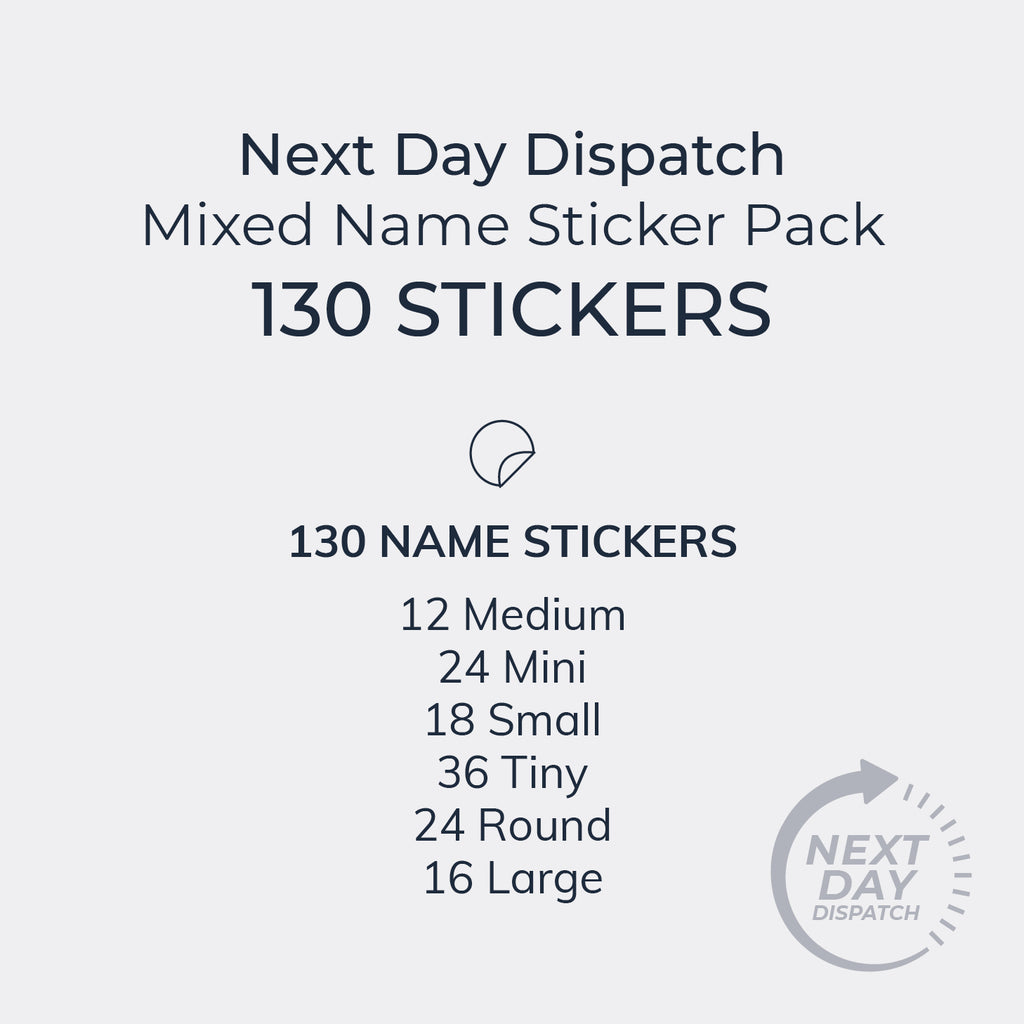 Next Day Dispatch Name Stickers