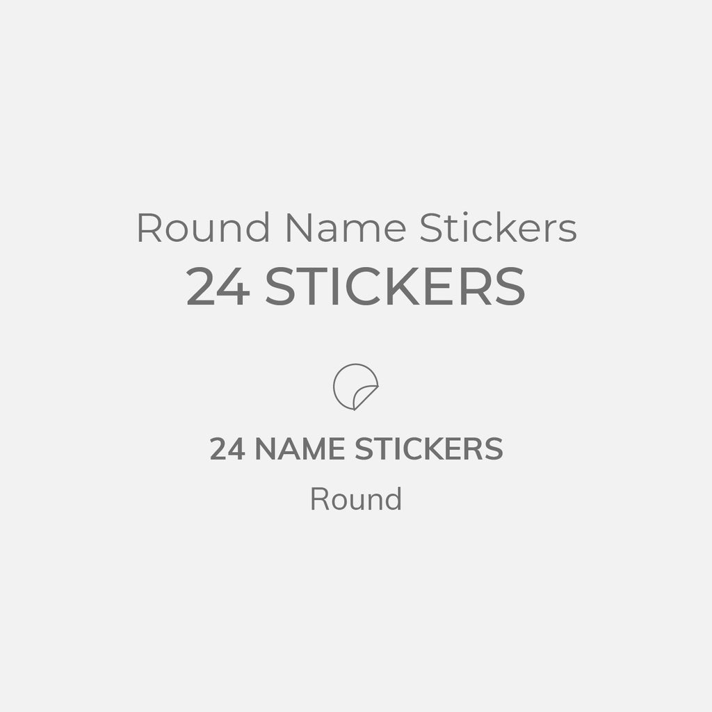 Name Labels Thumbnail Round Name Stickers Pack Contents