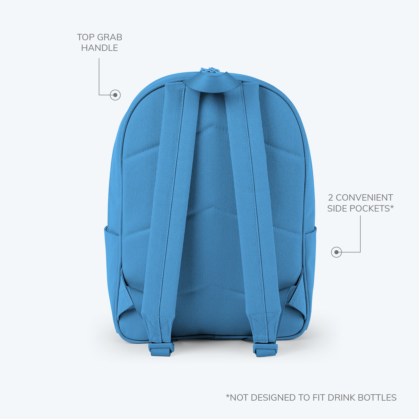 Kids Backpack Personalised Bags Backpacks Hippo Blue