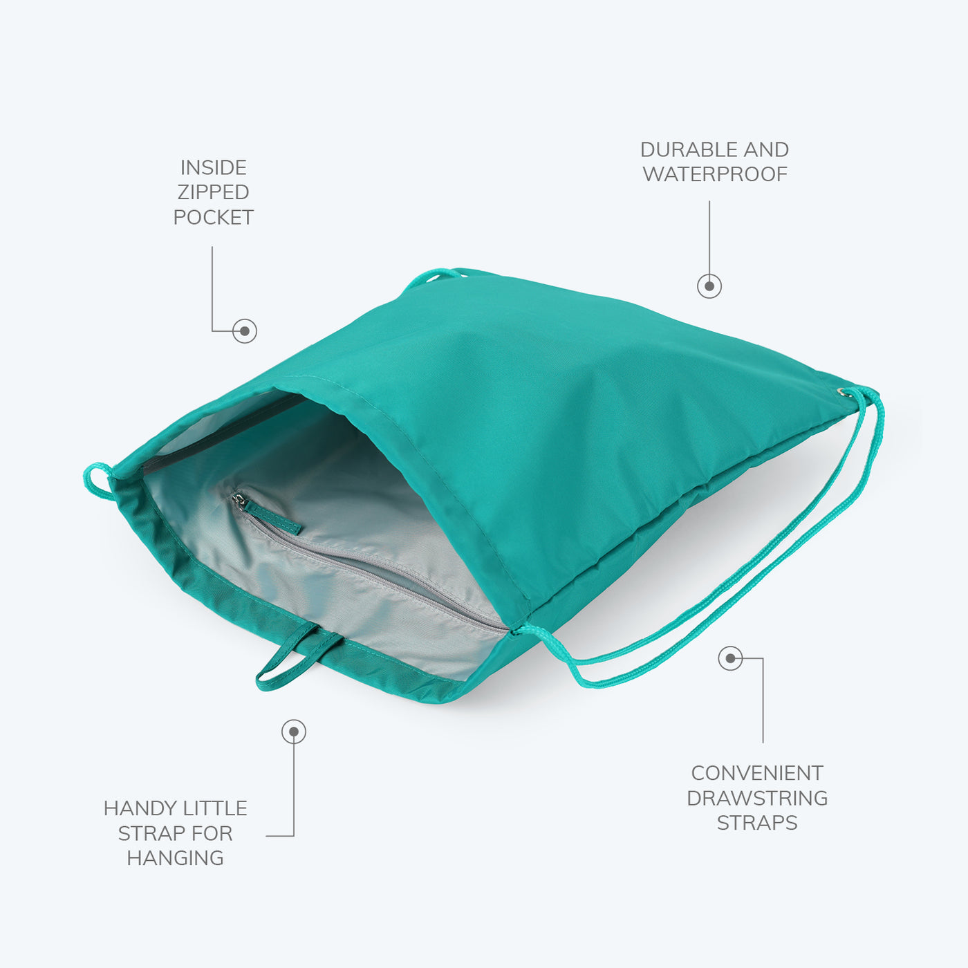 Drawstring library outlet bag